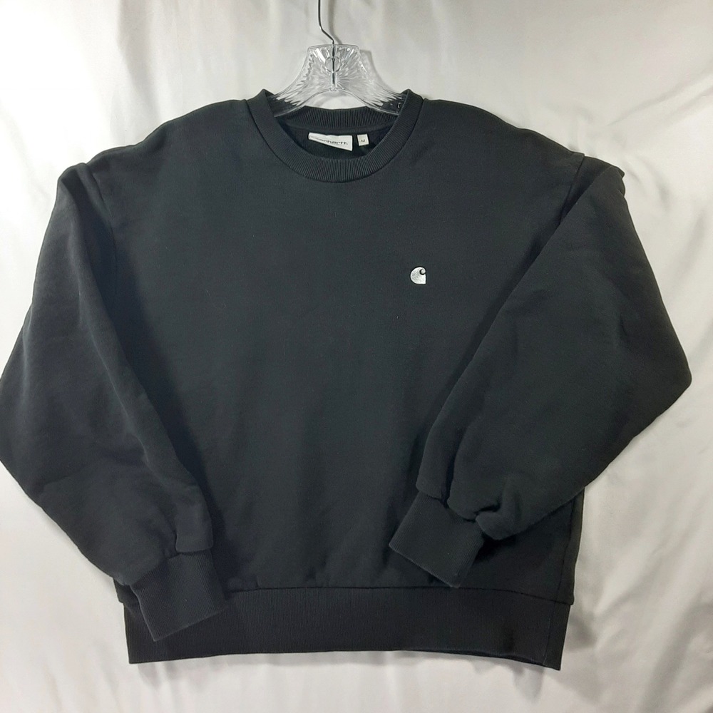 Carhartt Work in Progress WIP Casey Sweatshirt Black Cotton Pullover Balloon